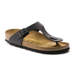 Birkenstock-Unisex Gizeh Birko Flor Black Sandals-043691