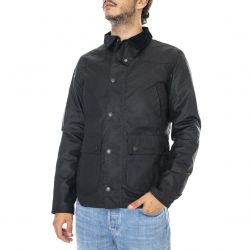 Barbour-Reelin Wax Jacket Navy - Giacca Invernale Uomo Blu-FW22-MWX1106-NY92