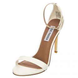 Steve Madden-Womens Stecy White Sandals-SM-STECY-WHT