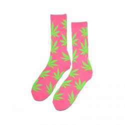 Huf-Neon Plantlife Pink Crew Socks -SK51002-PINK