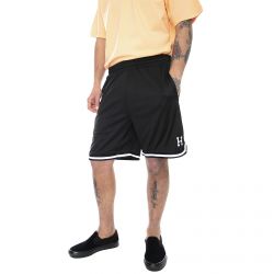 Huf-Mens Classic Reflective Black Basketball Shorts-PT00122-BLACK