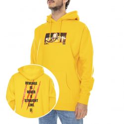Huf-Mens Revenge Yellow Hooded Sweatshirt-PF00405-YELLW