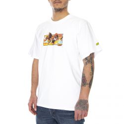 Huf-Mens Street Fighters Dhalsim White T-Shirt-TS01558-WHITE