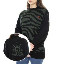 Huf-Womens Huf Crown Black / Multicoloured Sweater-WKN0042-BLACK
