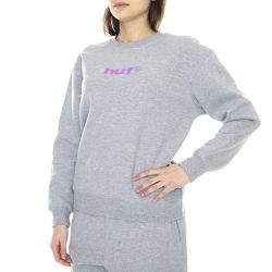 Huf-Womens Unsung Grey Crew-Neck Sweatshirt-WPF0014-GYHTR