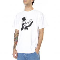 Huf-Mens Dastardly White T-Shirt-TS01633-WHITE