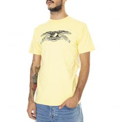 ANTI HERO-Mens Eagle Banana Yellow Crew-Neck T-shirt-AHASS080BA