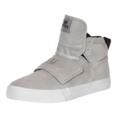 SUPRA-Mens Rock Light Grey / White Cornerstone Shoes -08016-042-M-042