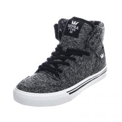 SUPRA-Kids Vaider Shoes - Black / White - Scarpe Profilo Alto Bambino Multicolore-58200-002-M