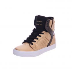 SUPRA-Kids Skytop Gold / Black / White Shoes-58003-721-M
