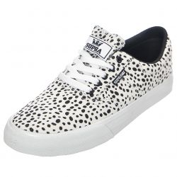 SUPRA-Mens Cobalt Spot / White Slip-On Low-Profile Shoes