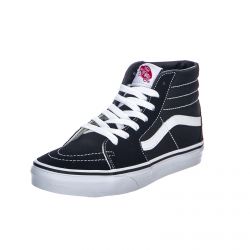 Vans-UY Sk-8 Hi Shoes - Black / White - Scarpe Stringate Profilo Alto Bambino Nere-VN000D5F6BT1M