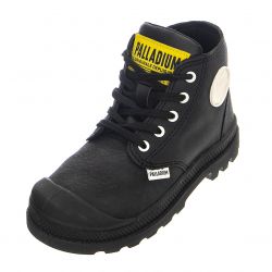 PALLADIUM-Kids Pampa Mid Lth Zip Black Boots-PAK57230-008-M