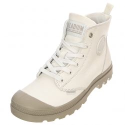 PALLADIUM-Womens Pampa Hi Zip White Lace-Up Ankle-Profile Shoes-PAS97224-116-M