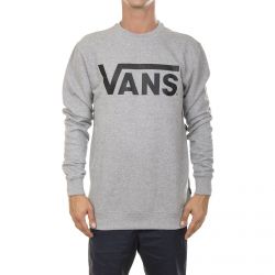 Vans-Mn Vans Classic Crew-Neck Sweatshirt - Concrete Heather - Felpa Girocollo Uomo Grigia-V00YX0ADY