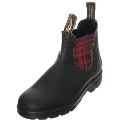 Blundstone-Womens Tartan 2100  Brown / Burgundy Ankle Boots-2100-2100-FW21