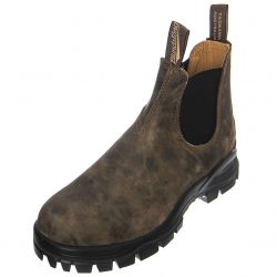 Blundstone-Mens 2239 Rustic Brown Leather Brown & Black Ankle Boots