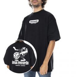 Deus Ex Machina-Globe Trot Phantom T-Shirt - Black - Maglietta Girocollo Uomo Nera -DMF201650B-PHB