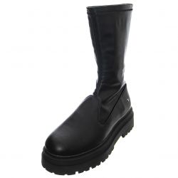 Windsor Smith-Womens Punish Black Boots-WSSPUNISH-BLK