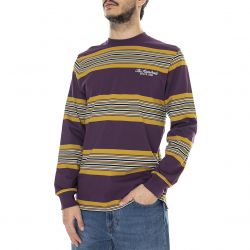 The Hundreds-Mens Pier Multicolored / Deep Purple Long-Sleeve T-Shirt