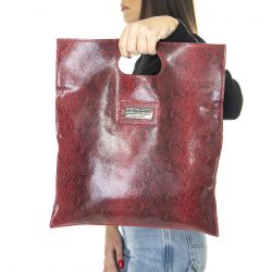 ALESSIA SANTI-Minimal Pythone / Grapefruit Bag