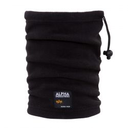 Alpha Industries-Label Fleece Tube Black -118938-03