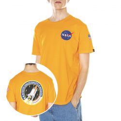Alpha Industries-M' Space Shuttle T Alpha Orange - Maglietta Girocollo Uomo Arancione
