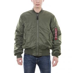 Alpha Industries-Mens Ma-1 Sage Green Winter Jacket-100101-01-GREEN