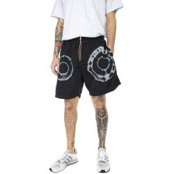 ARIES-Tie-Dye Windcheater - Bermuda Uomo Neri-SRAR30601-BLK