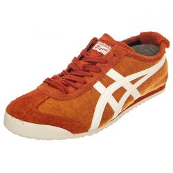 Asics-M' Mexico 66 Rust Red / Cream Lace-Up Shoes
