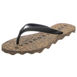 ASPORTUGUESAS-W' Base L Rubber Strape Black Sandals
