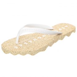 ASPORTUGUESAS-W Base L Rubber Strape White Sandals