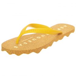 ASPORTUGUESAS-W' Base L Rubber Strape Yellow Sandals