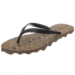 ASPORTUGUESAS-Unisex Base M Rubber Strape Black Sandals