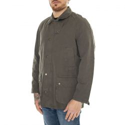 Barbour-Ashby Casual Olive Jacket - Giacca Uomo Verde-MCA0792OL51