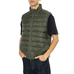 Barbour-Bretby Gilet Olive - Giacca Smanicata Uomo Verde