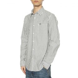 Barbour-Cresswell Seersucker Shirt Navy - Camicia Uomo Multicolore