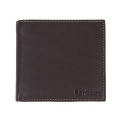 Barbour-Elvington Billfold Coin Wallet Brown / Tan - Portafogli in Pelle Marrone