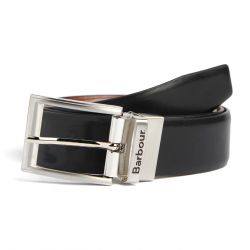 Barbour-Fife Reversible Leather Belt Black / Chestnut Brown