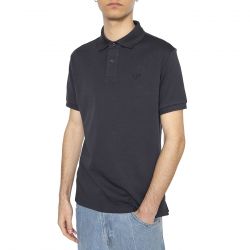 Barbour-Hylton Interlock Polo Shirt Navy - Polo Uomo Blu