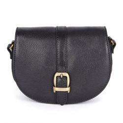Barbour-Laire Leather Saddle Bag Black 