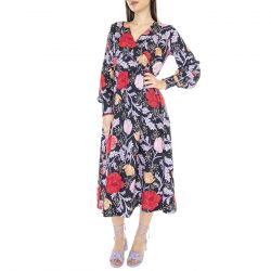 Barbour-Nahla Dress Navy Floral - Abito Donna Multicolore