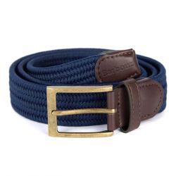 Barbour-Nevis Stretch Webbing Belt Navy - Cintura Blu