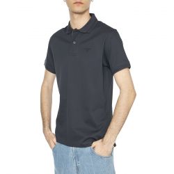 Barbour-Premium Tartan Piquet Polo Navy - Polo Uomo Blu