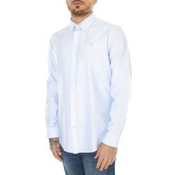 Barbour-Striped Oxtown Tailored Shirt Sky Blue - Camicia Uomo Blu