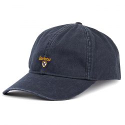 Barbour-Tartan Crest Sports Cap Navy - Cappellino con Visiera Blu