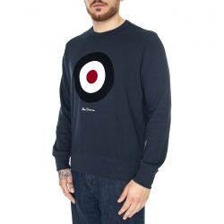 Ben Sherman-M' Flock Target Sweat Dark Navy