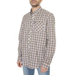 Ben Sherman-M' LS Classic Check Shirt Dijon Short-Sleeve Shirt
