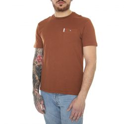 Ben Sherman-Signature Pocket Tee Brick Red - Maglietta Girocollo Uomo Marrone