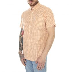Ben Sherman-M' SS Signature Core Gingham Peach Short-Sleeve Shirt
